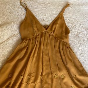 dark yellow/gold Forever 21 sundress
